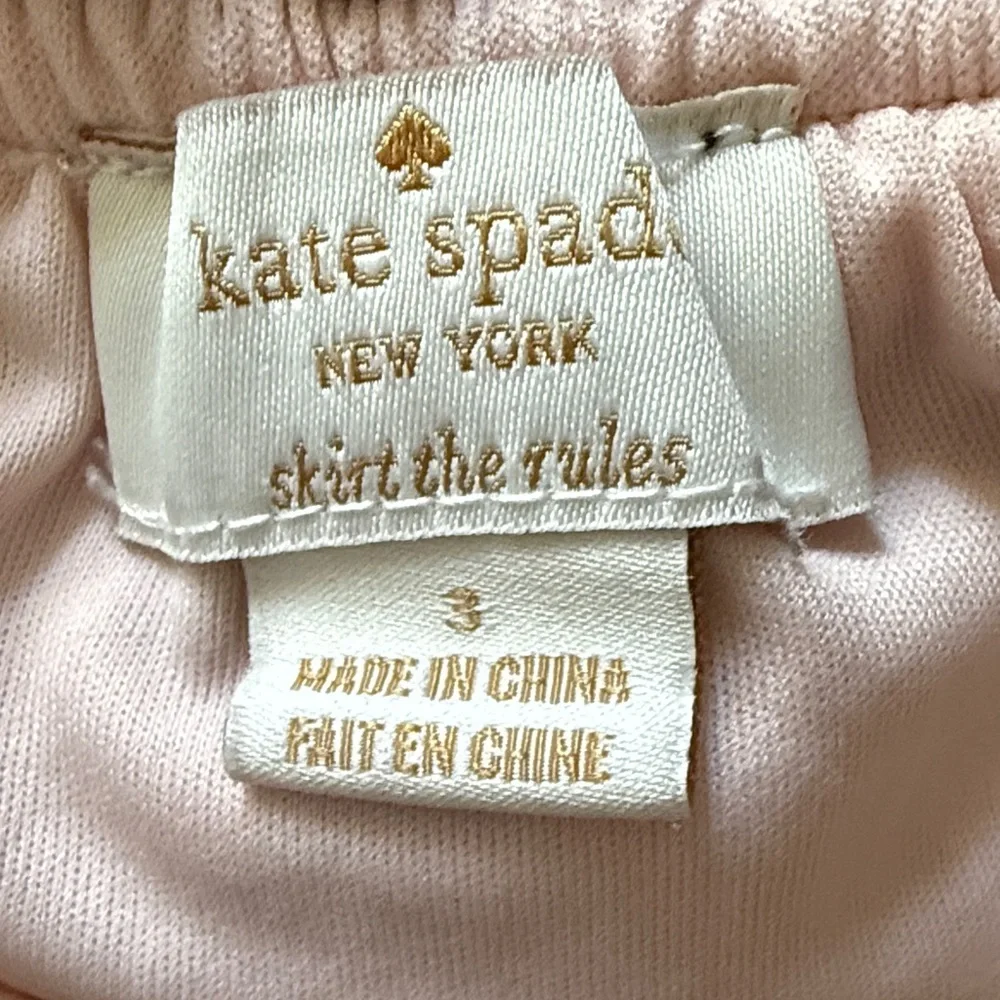Kate Spade Girls 3T Rose Gold Metallic Party Skirt Holiday Special Occasion